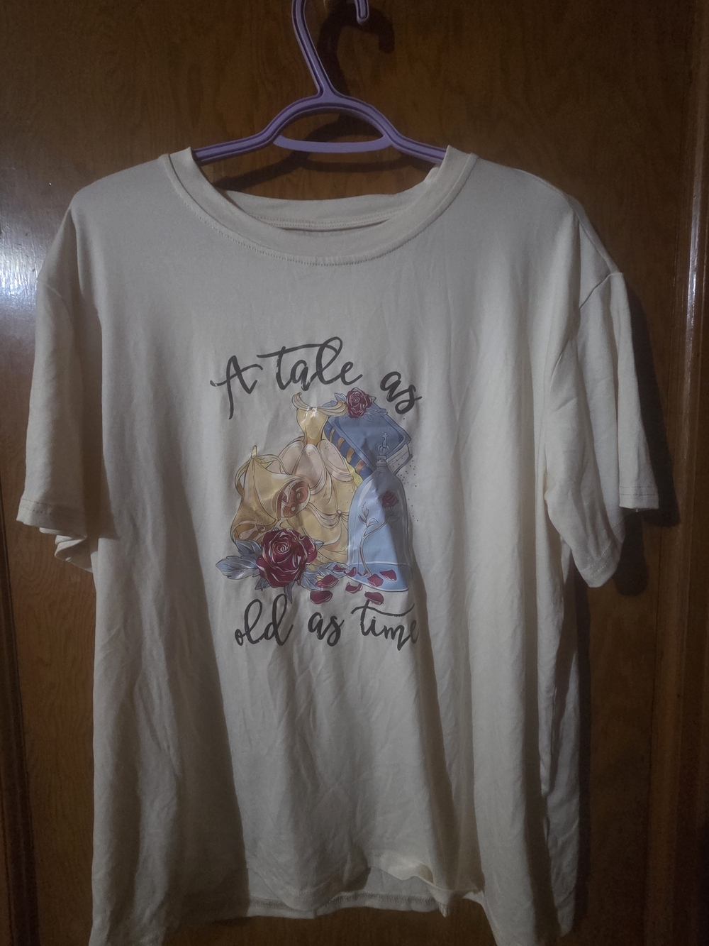 SHEIN Cream Basic Tee